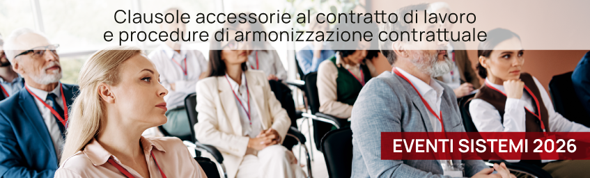 Evento “Clausole accessorie al contratto di lavoro e procedure di armonizzazione contrattuale” con l’Ordine dei Consulenti del Lavoro - Siracusa