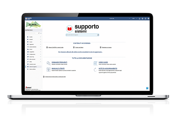 Con QUADRA hai il servizio di assistenza sempre incluso
