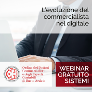 Webinar “L’evoluzione del commercialista nel digitale” con l’ODCEC di Busto Arsizio.