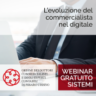 Webinar “L’evoluzione del commercialista nel digitale” con l’ODCEC di Pesaro Urbino.