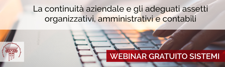 Webinar “La continuità aziendale e gli adeguati assetti organizzativi, amministrativi e contabili” con l’ODCEC di Torre Annunziata