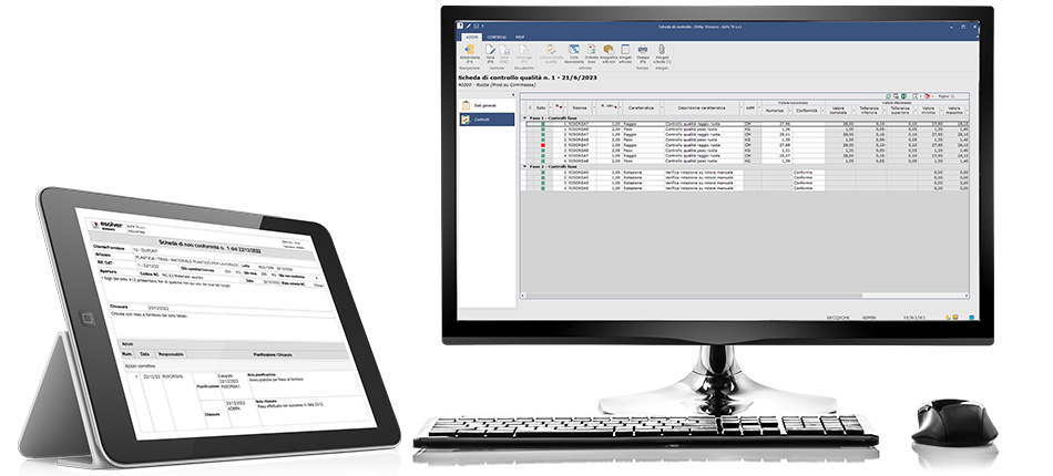 ESOLVER per la produzione: gestione e controllo della qualità
