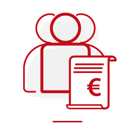 icona analisi costi e budget del personale